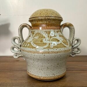 Pottery Vase By Frank Massarella  Ojai-CA Glazed Signed Handmade Vintage 8” Tall